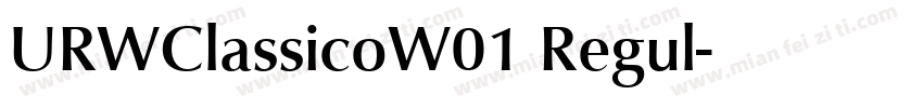 URWClassicoW01 Regul字体转换